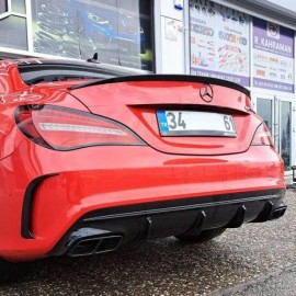 Mercedes W117 Cla45 Style Bagaj Üstü 2012-2018 PİANO BLACK Spoiler Plastik